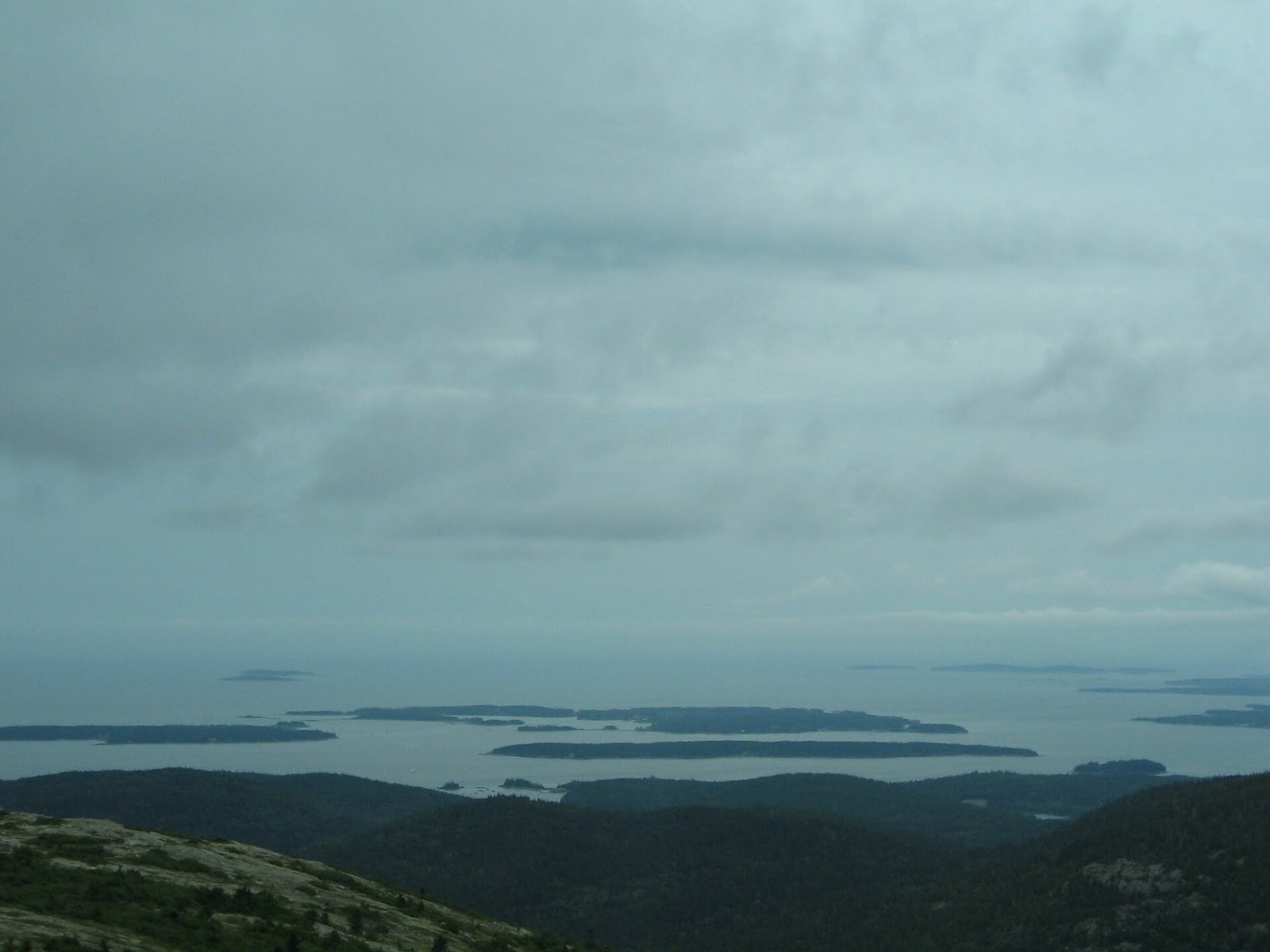 Granite summit and coast from Cadillac Mountain
