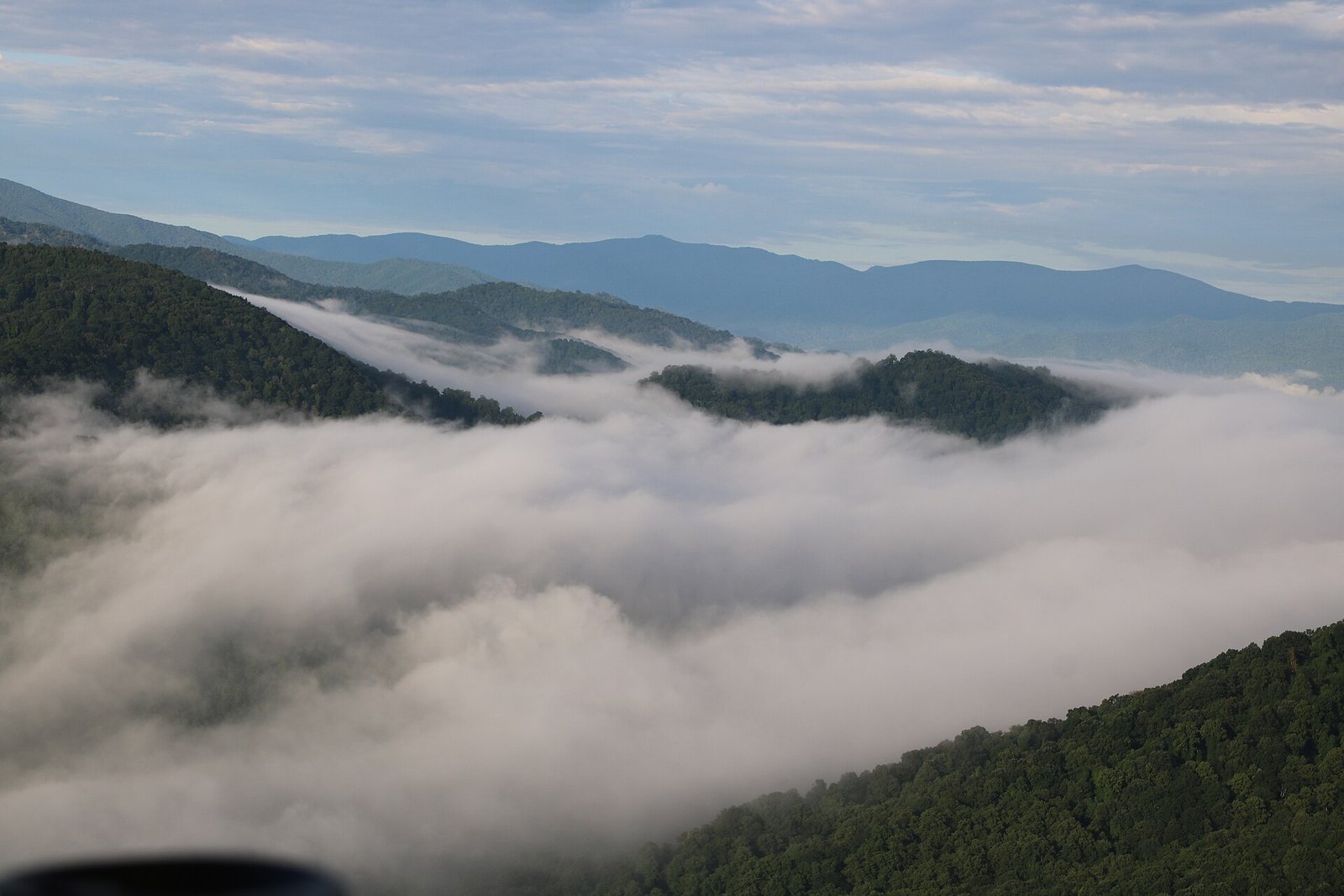 Blue Ridge Mountains surrounding Asheville