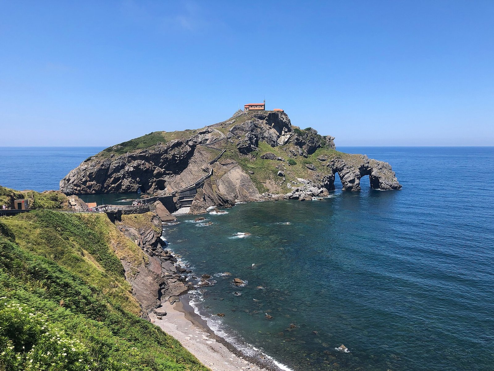 Stone steps leading to San Juan de Gaztelugatxe