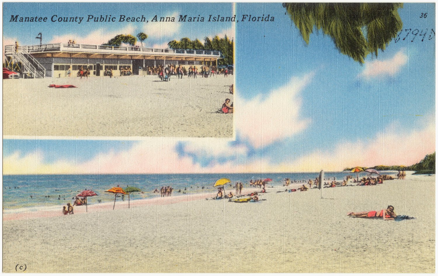 White sand and clear Gulf water on Anna Maria Island