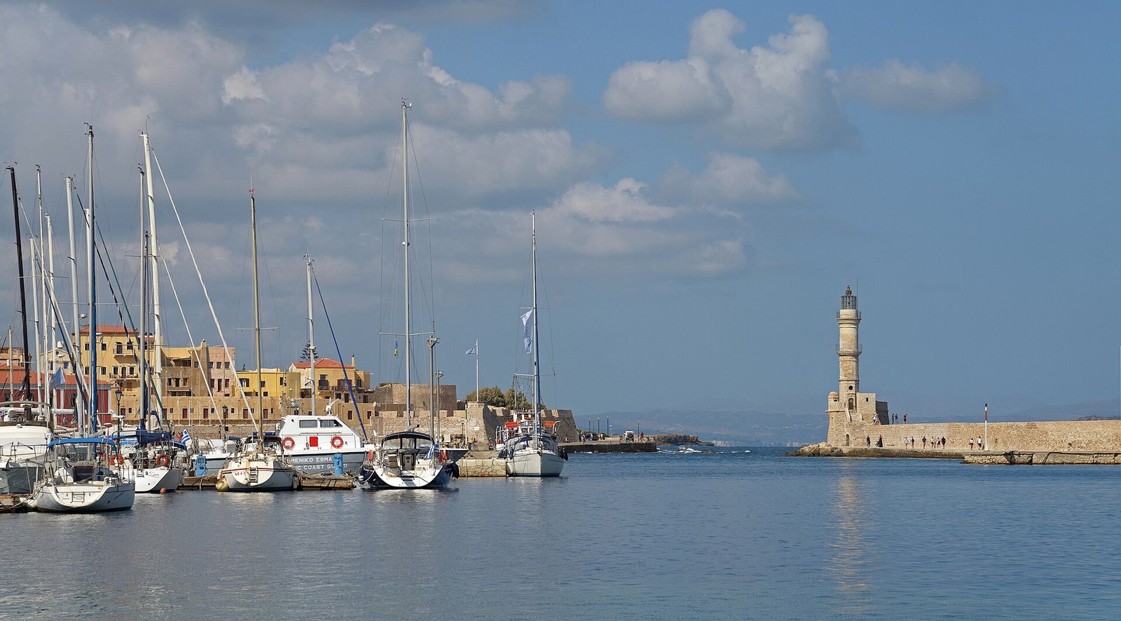 Venetian harbor in Chania, Crete