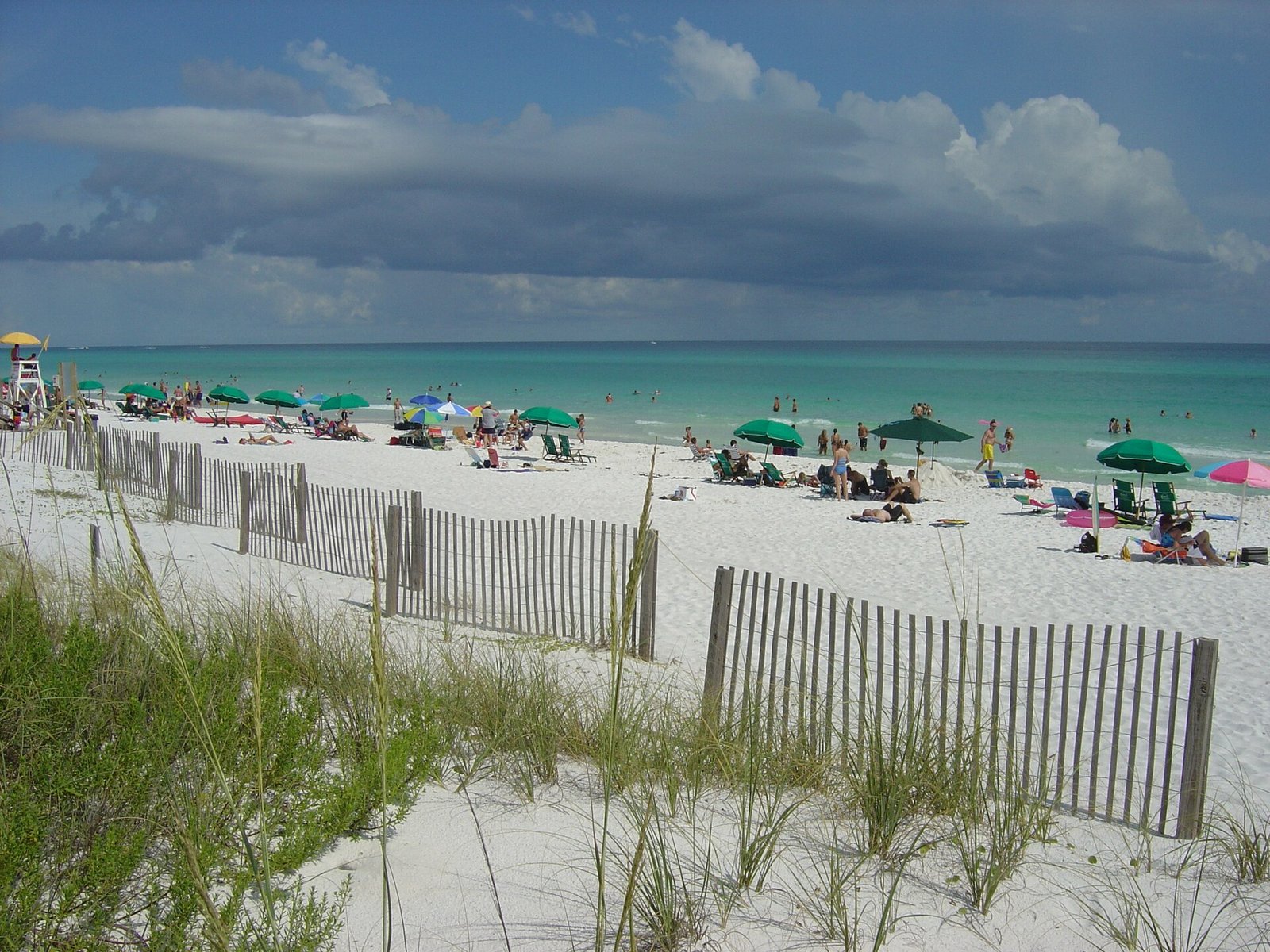White sand and emerald water on Okaloosa Island