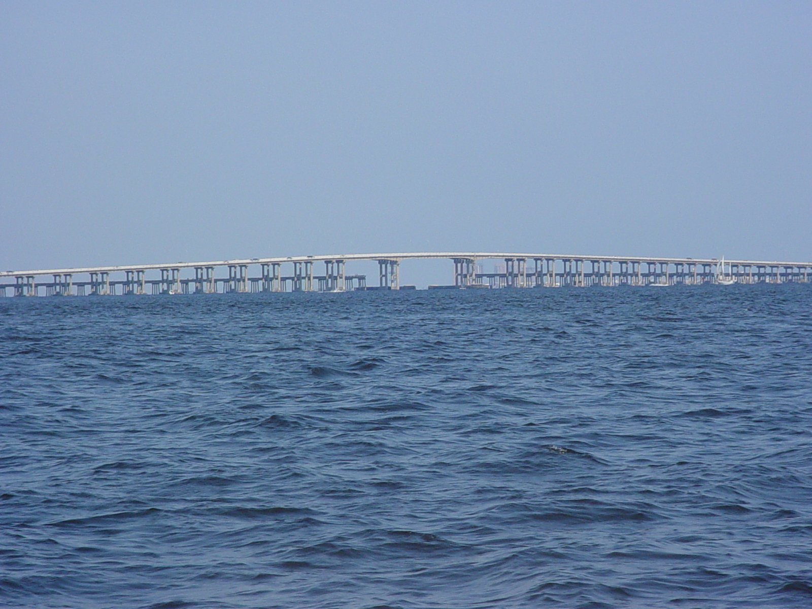 Calm water and shoreline along Santa Rosa Sound