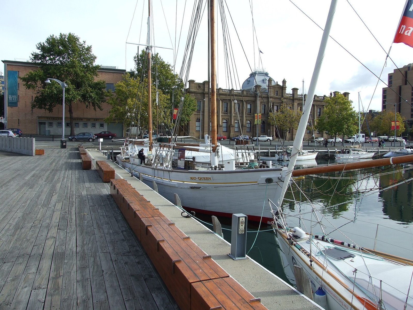 Hobart waterfront and Mount Wellington