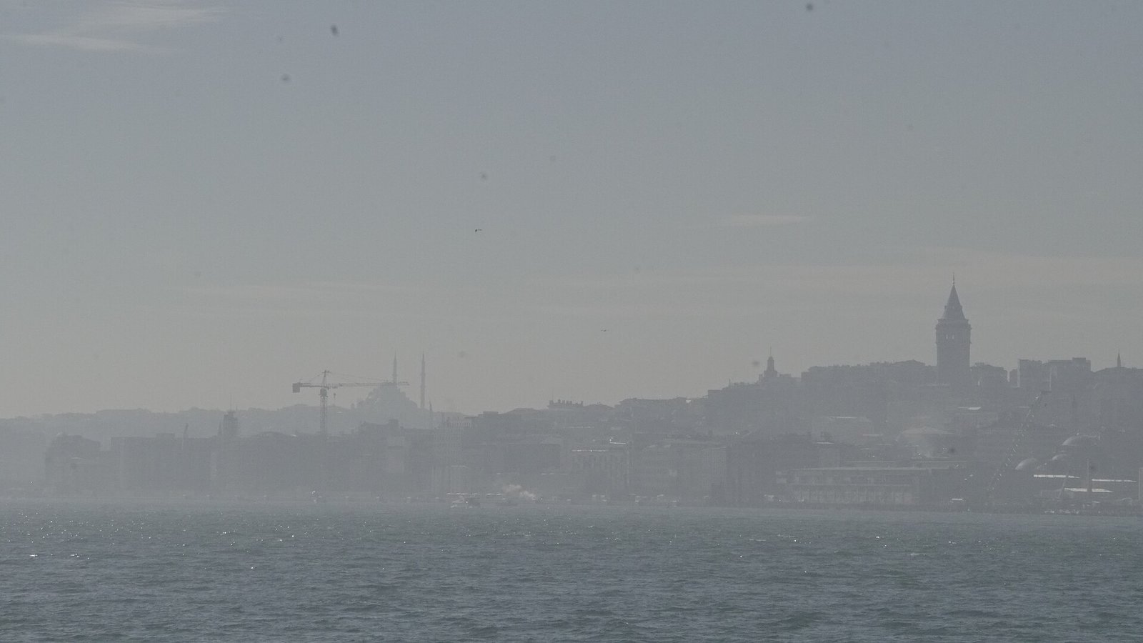 Istanbul skyline and Bosphorus