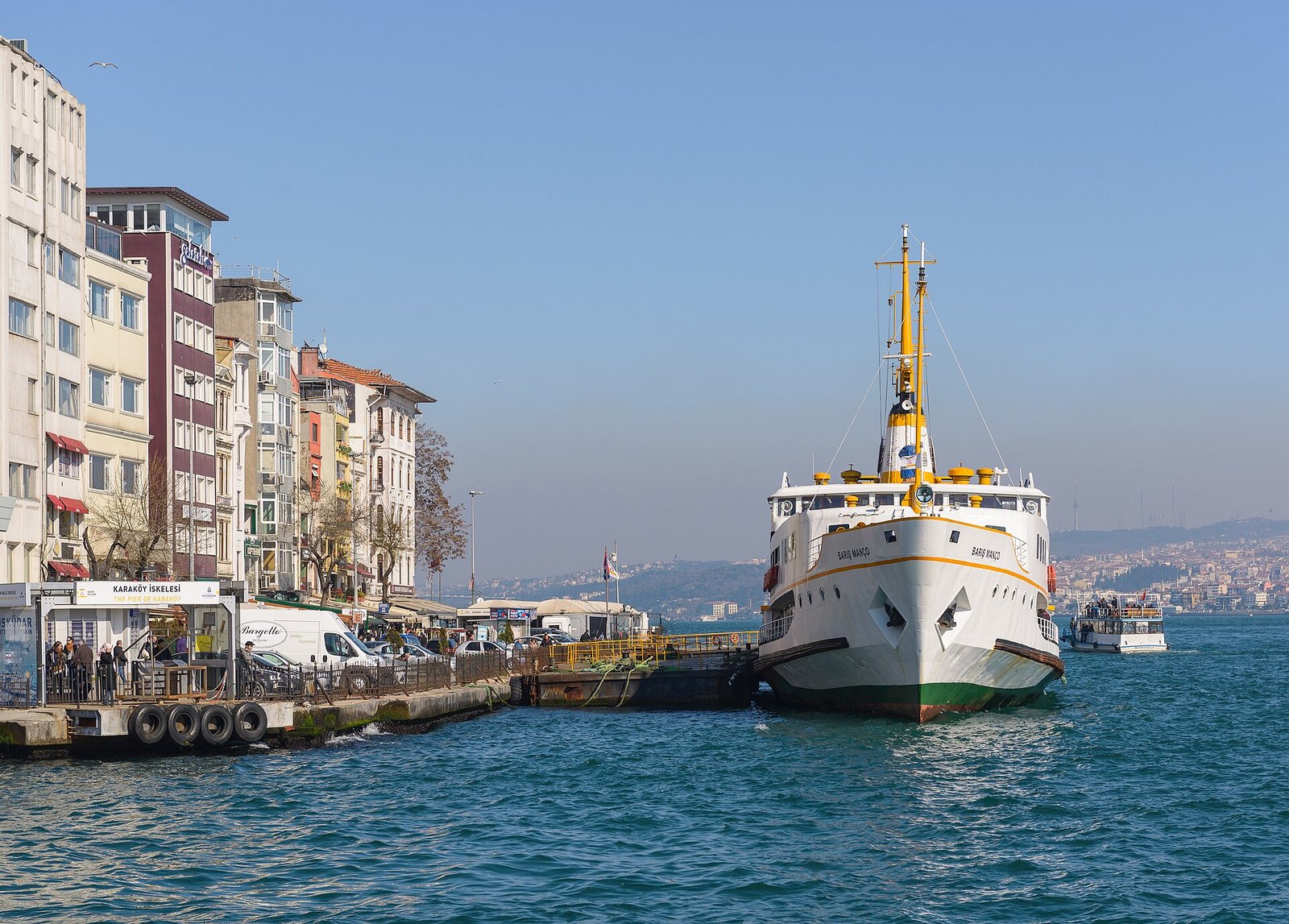 Passenger ferry crossing the Bosphorus