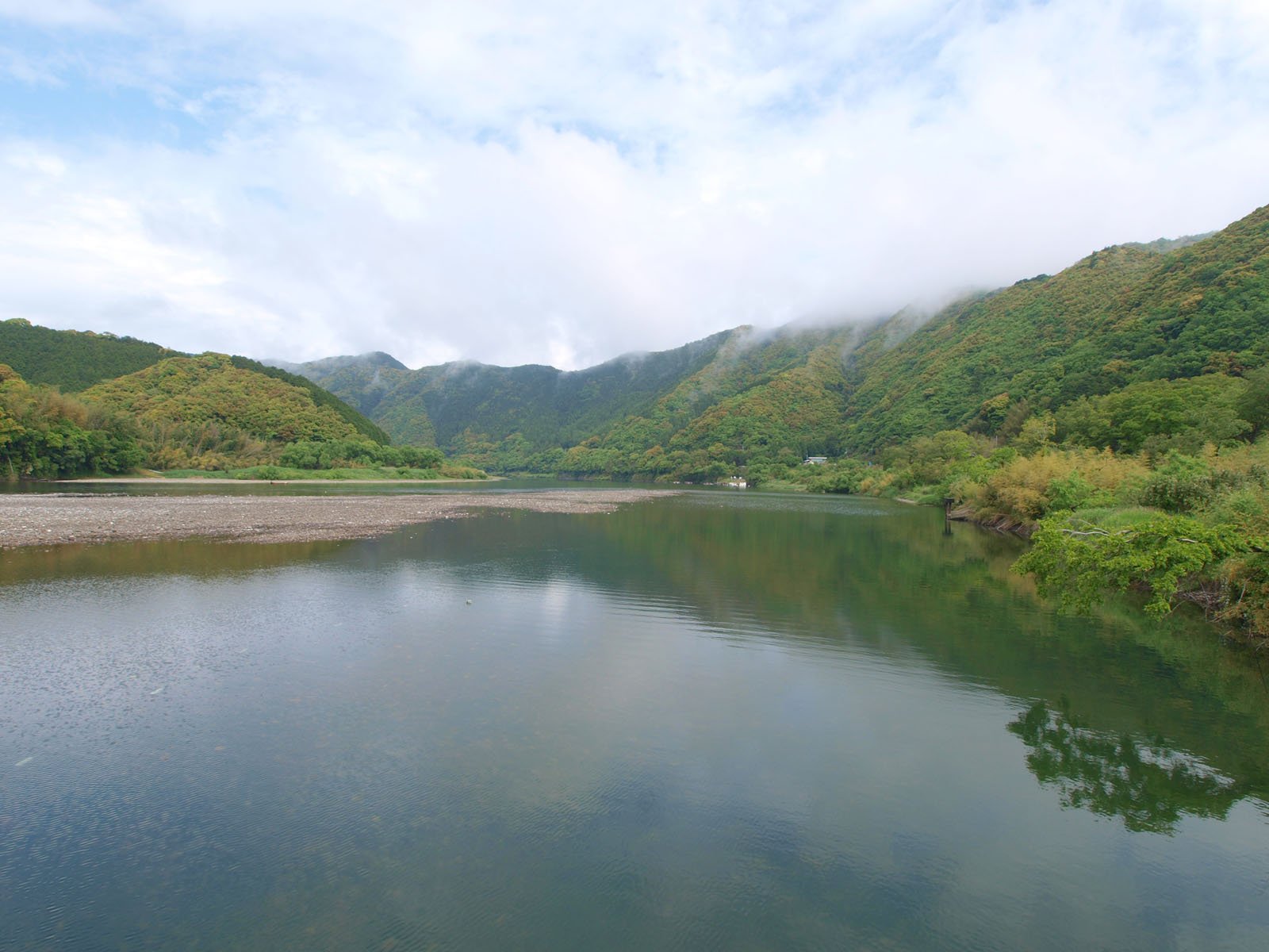 Clear Shimanto River in Kochi Prefecture