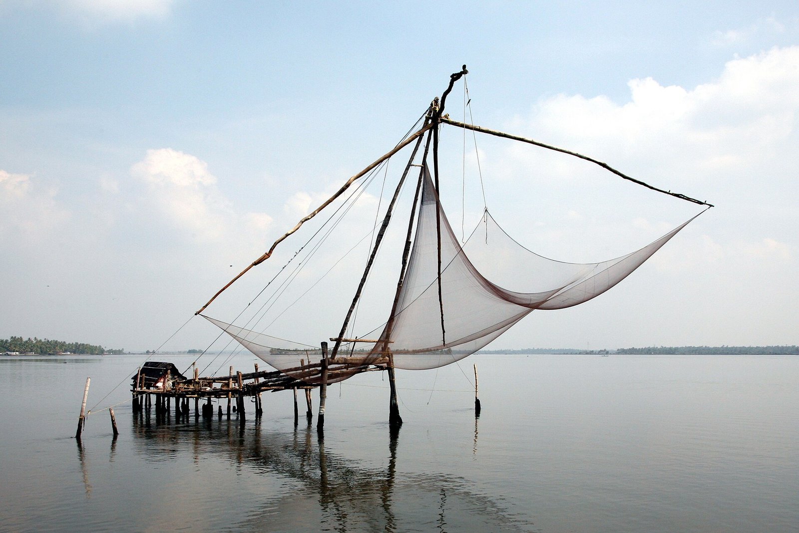 Chinese fishing nets on the Kochi waterfront