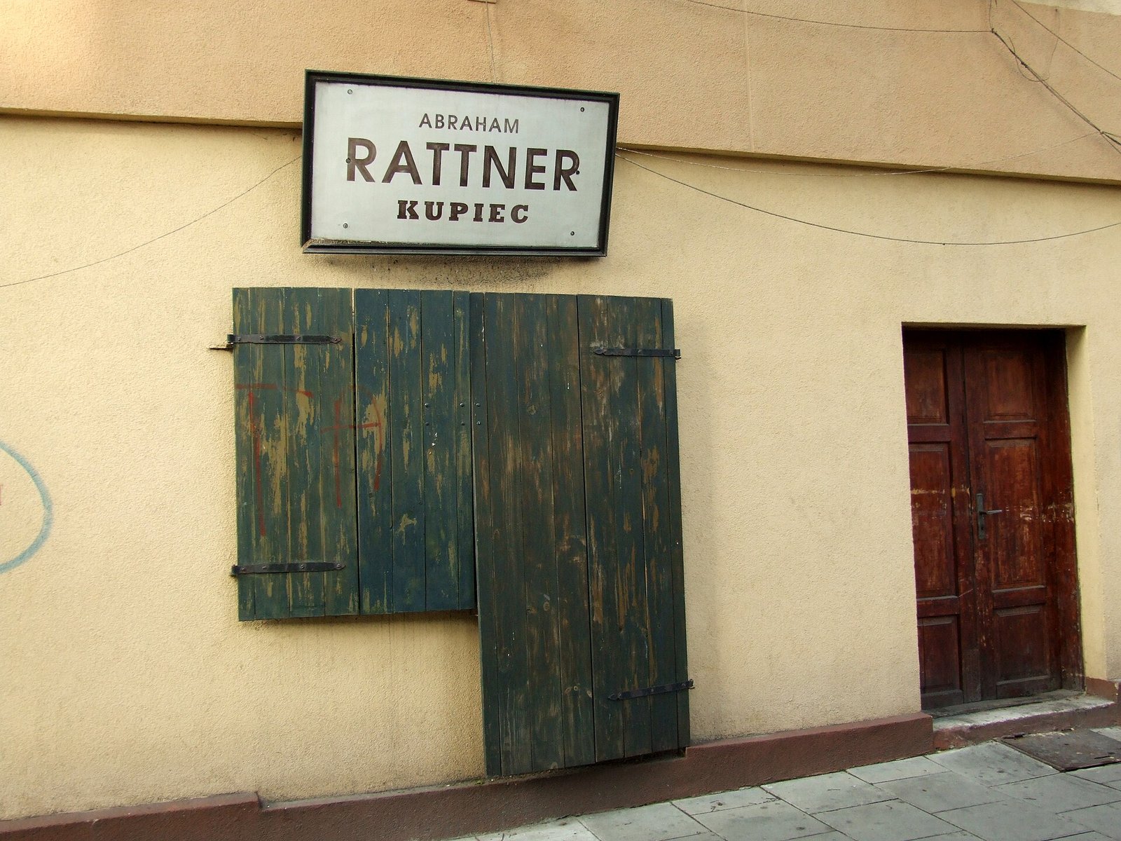 Historic street in Kraków's Kazimierz district
