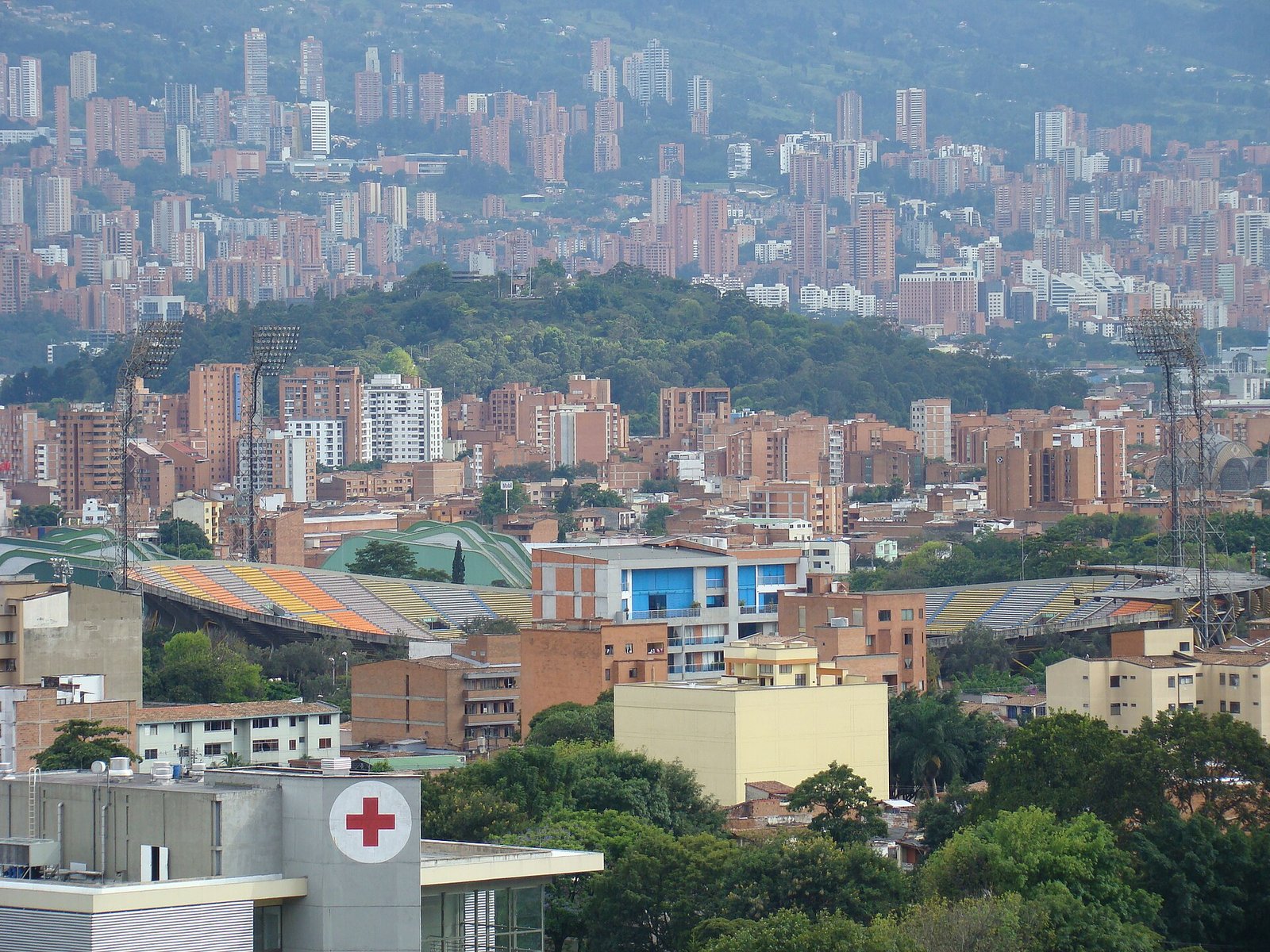 Medellín spread across a mountain valley