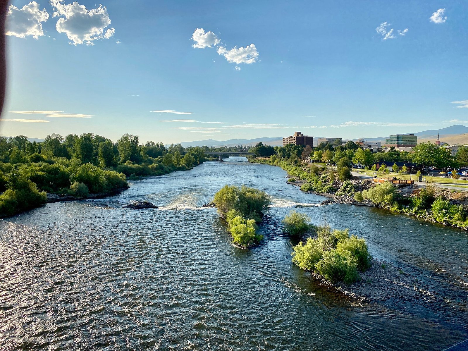 Clark Fork River flowing through Missoula