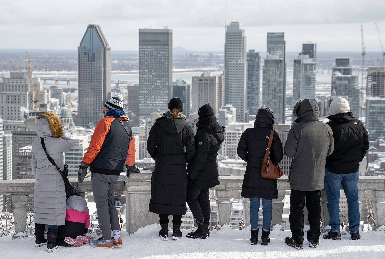 Montréal skyline viewed from Mount Royal