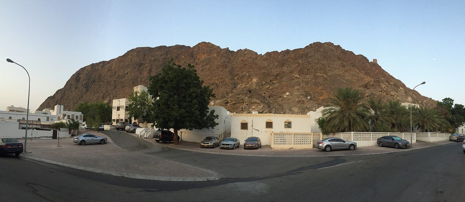 Muscat framed by the mountains of Oman