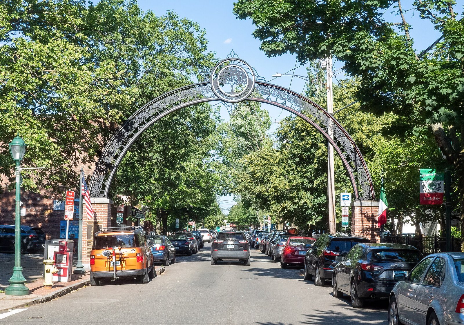 Wooster Square neighborhood in New Haven