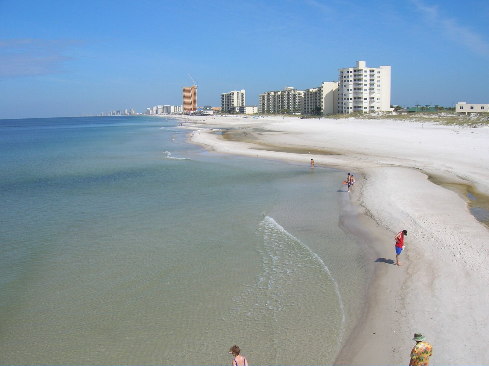 White sand and emerald water at Panama City Beach