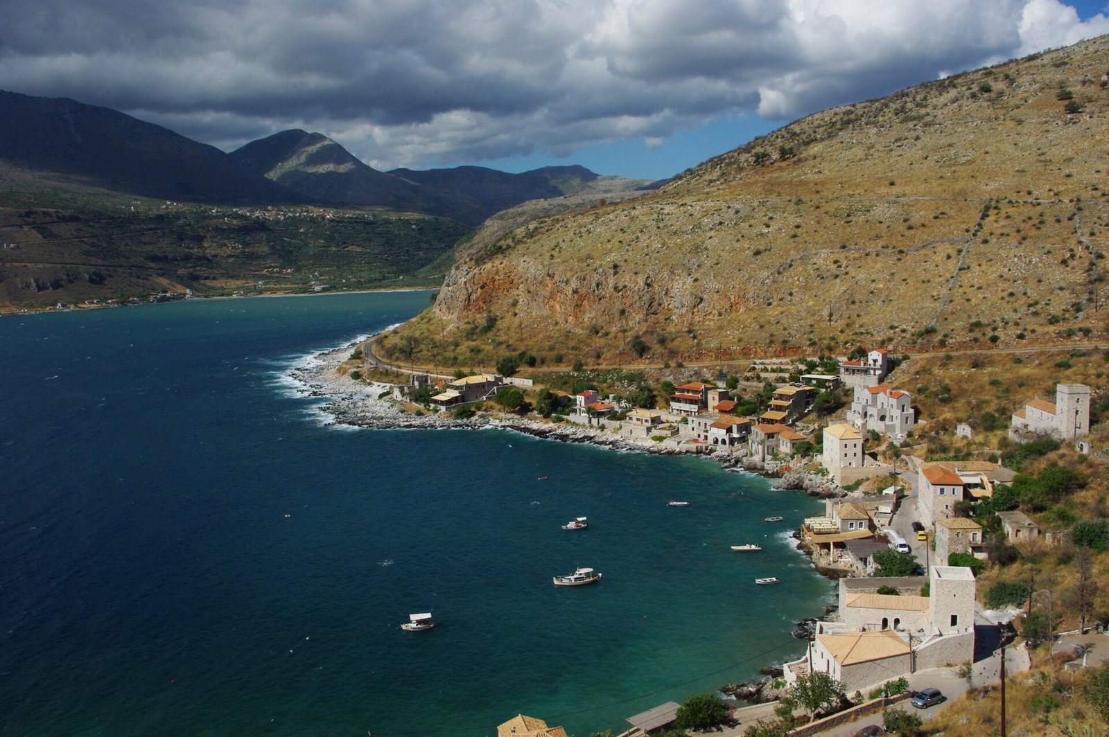 Rocky coastline of the Mani Peninsula