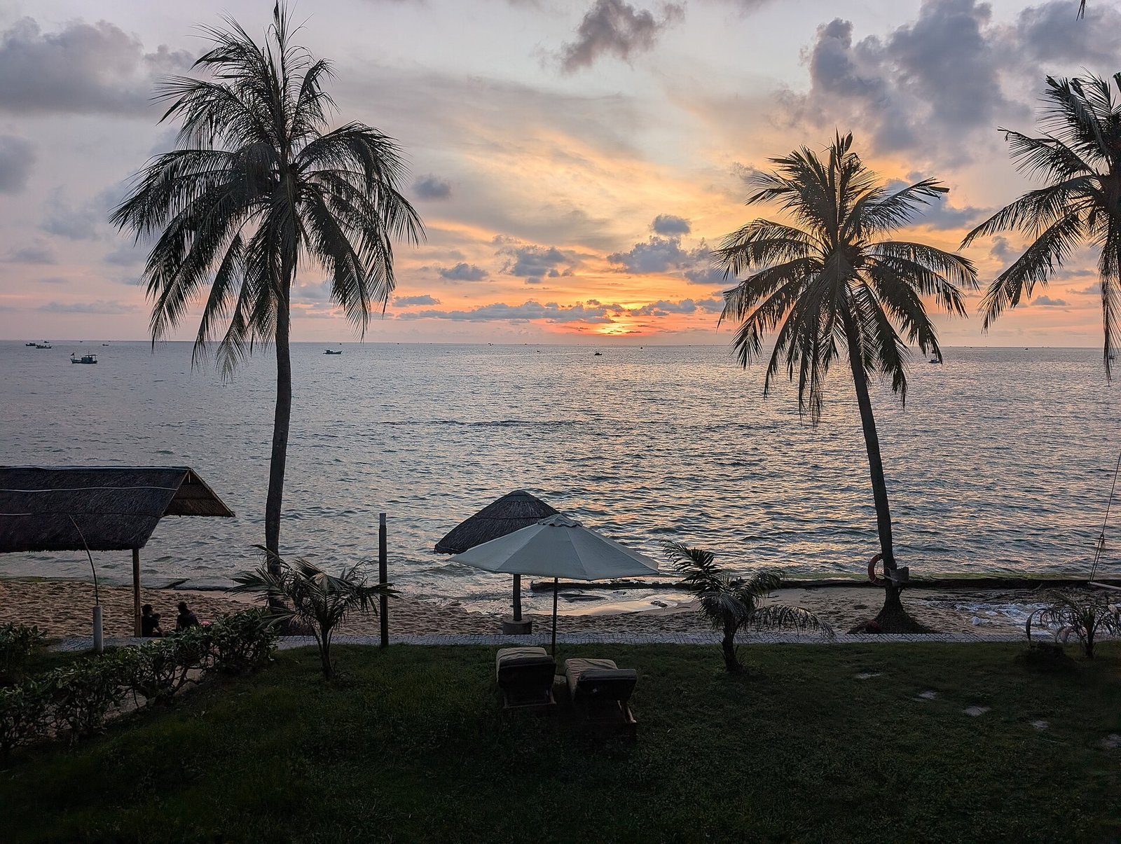 Sunset over the Gulf of Thailand at Phu Quoc