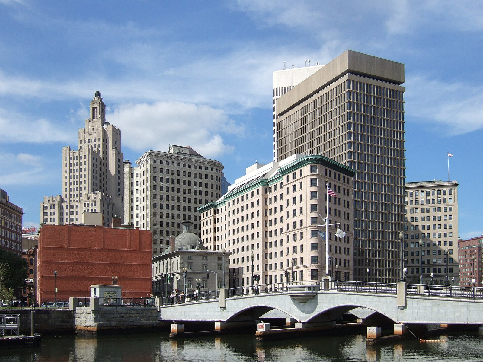 Providence skyline and riverfront
