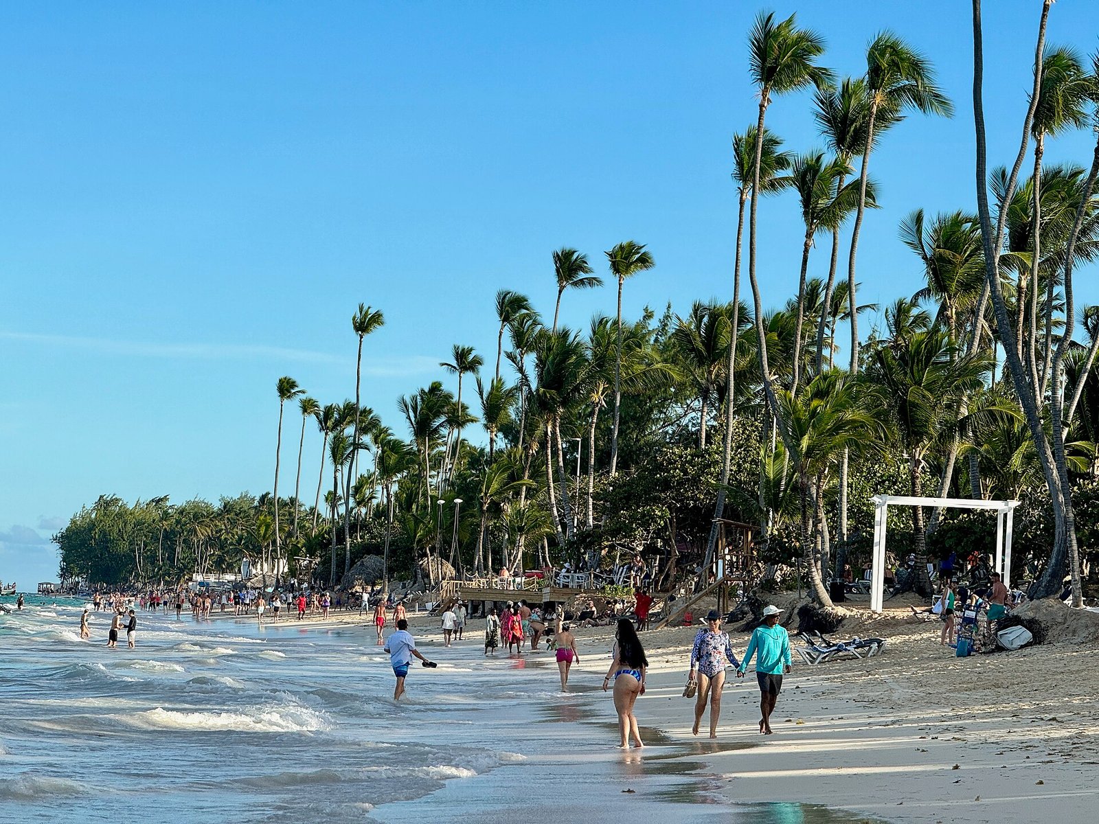 Palm-lined Bávaro Beach in Punta Cana