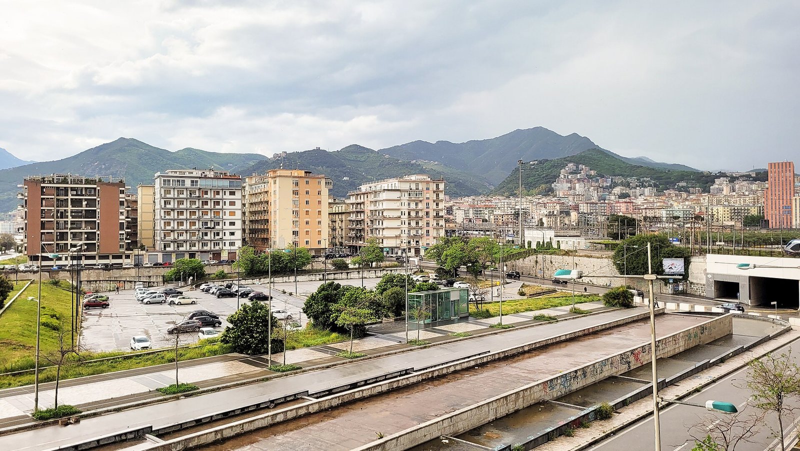 Salerno waterfront and city