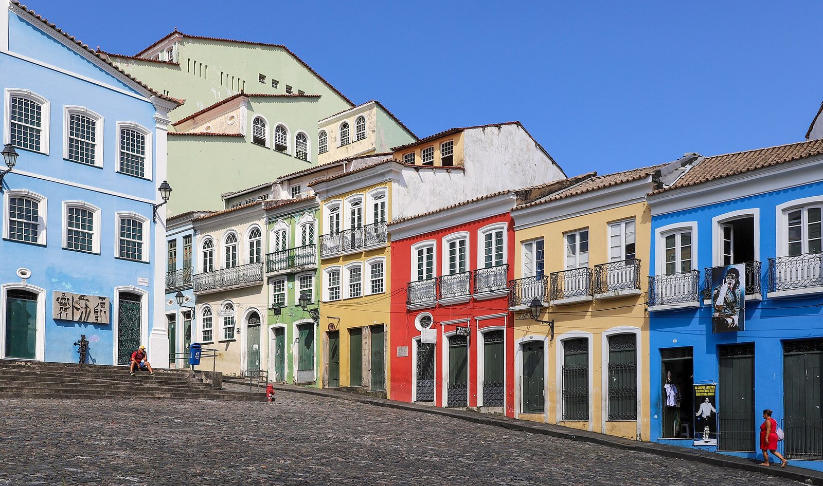 Colorful facades in Pelourinho