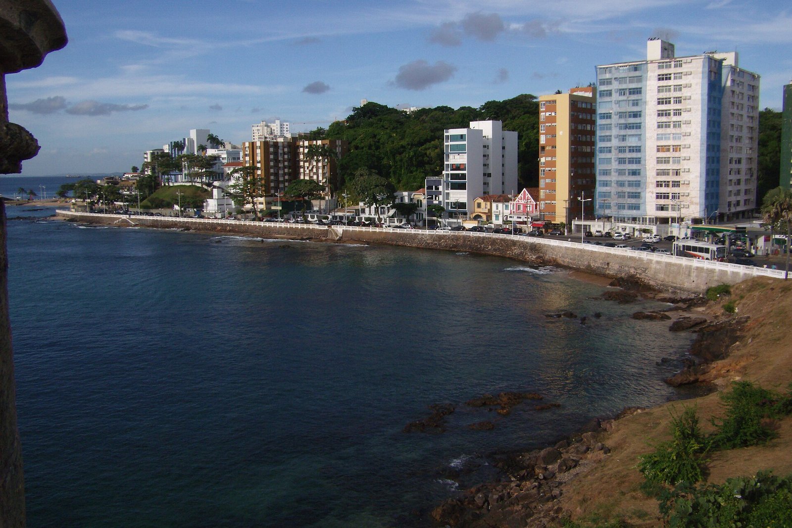 Coast and city of Salvador da Bahia