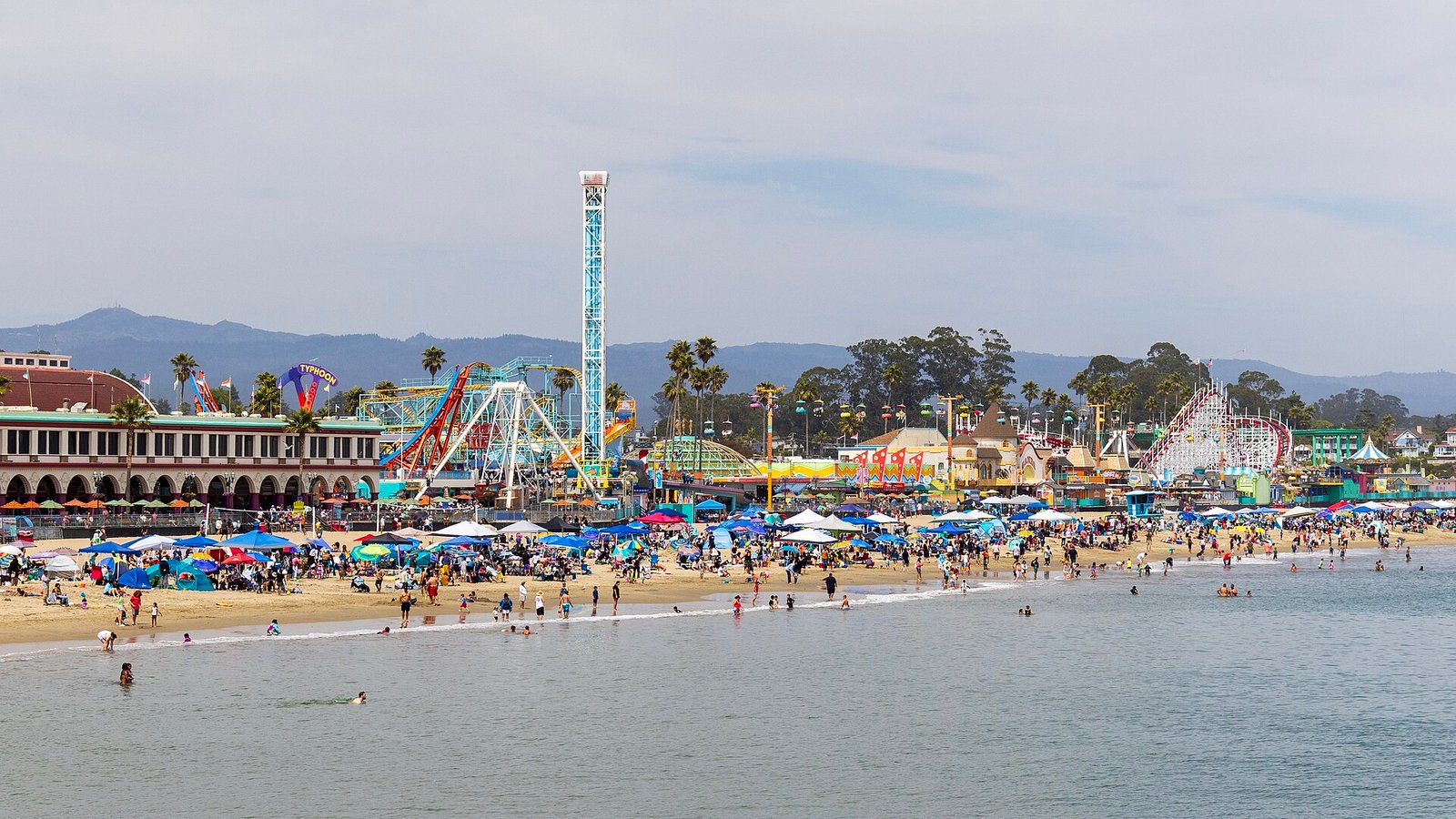 Historic rides at the Santa Cruz Beach Boardwalk