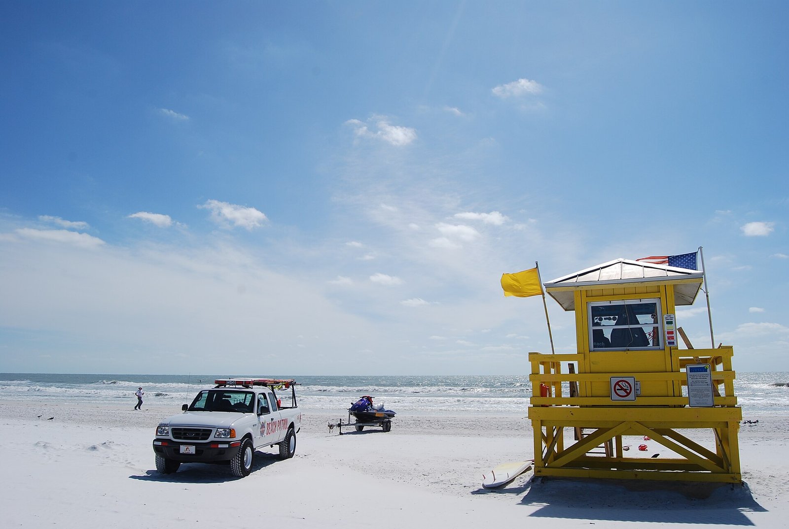 White quartz sand at Siesta Key Beach