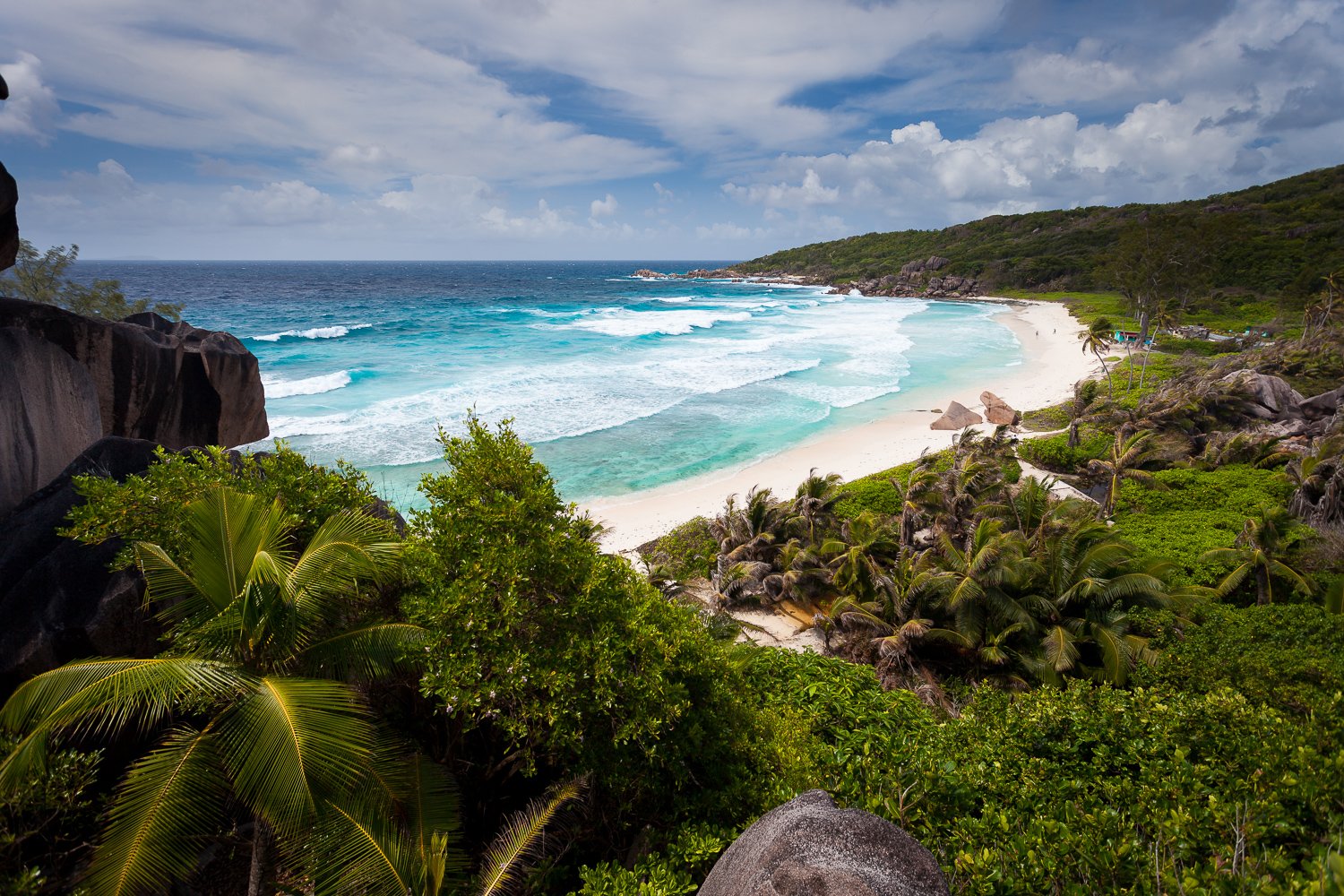 Grand Anse beach on La Digue, Seychelles