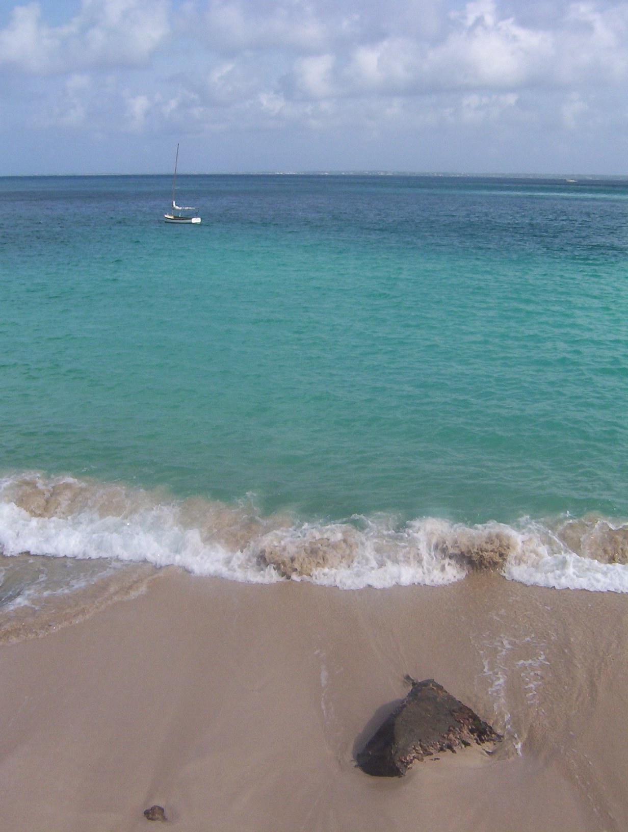 Grand Case beach on the French side of Saint Martin