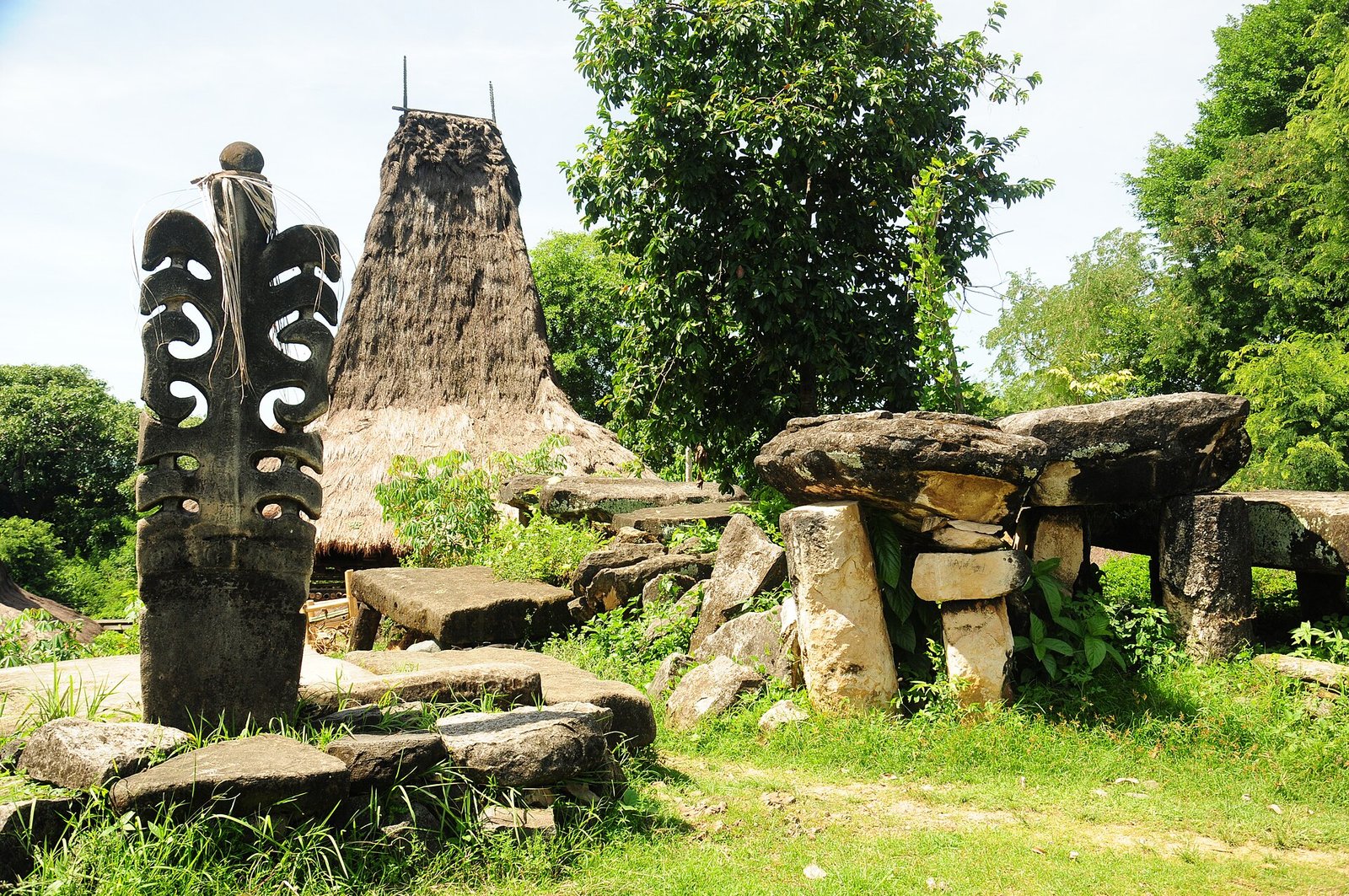Traditional high-roof houses in Sumba