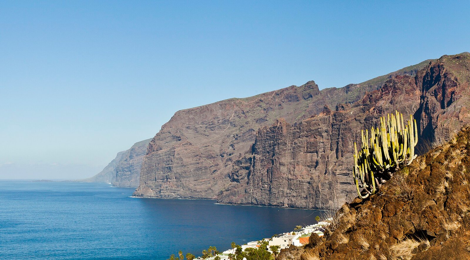 Los Gigantes cliffs rising from the Atlantic