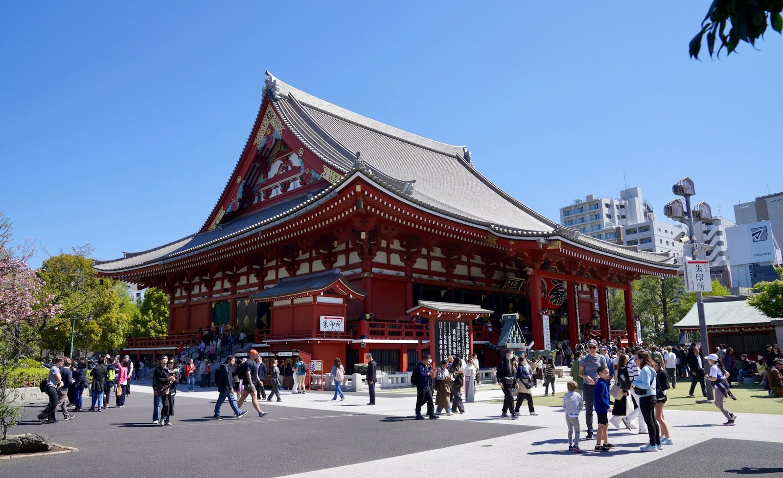 Visitors at Sensō-ji temple in Tokyo