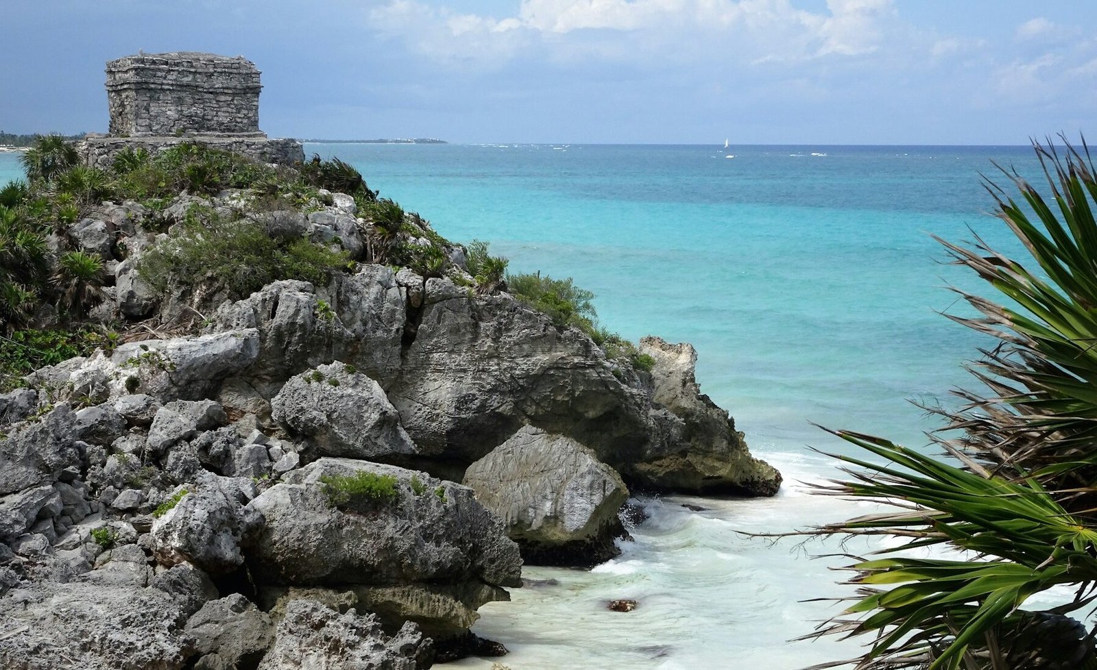 Tulum’s Maya ruins above the Caribbean Sea