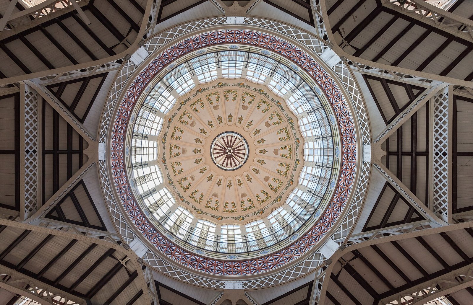 Central Market building in Valencia