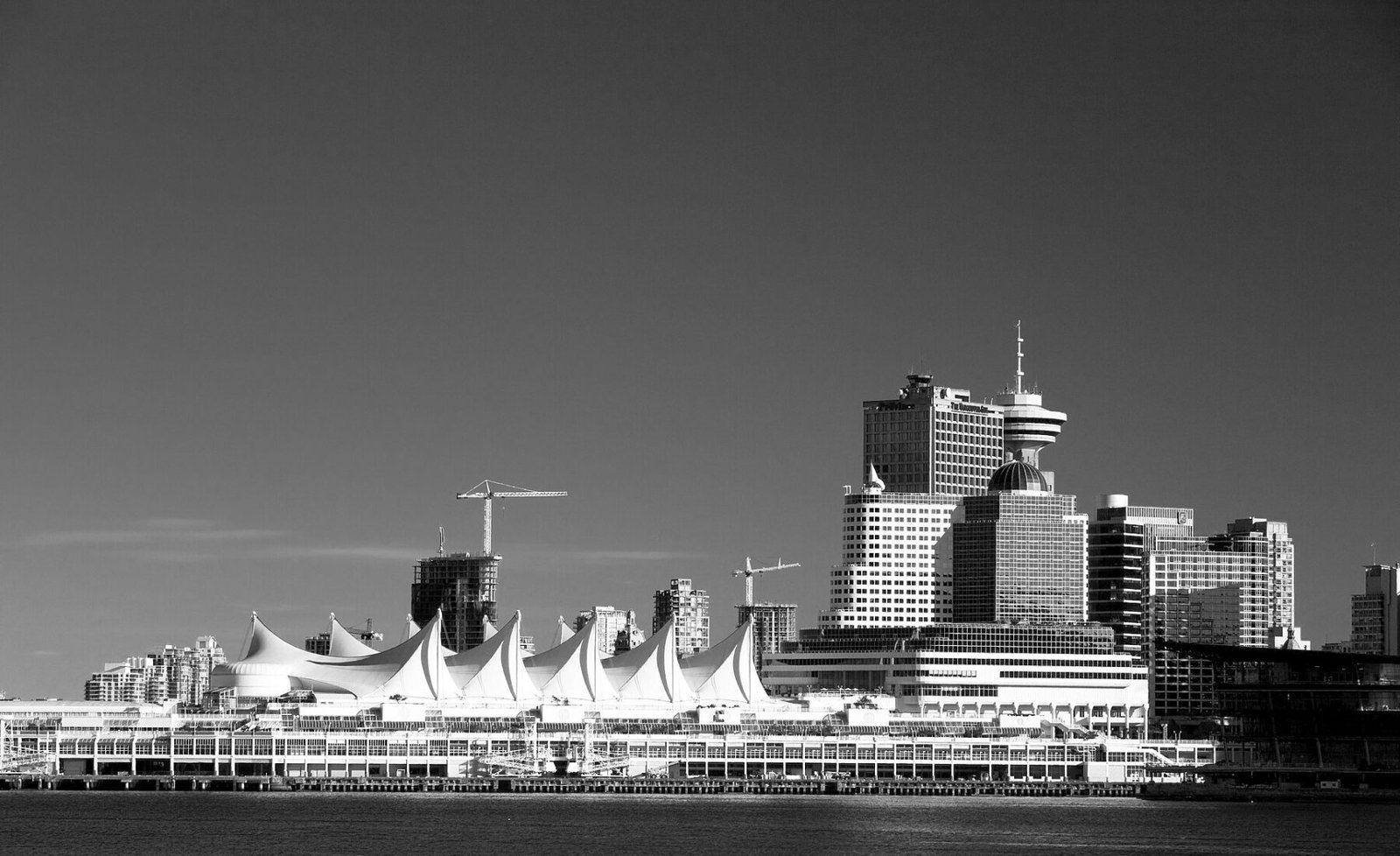 A panoramic skyline view of Vancouver