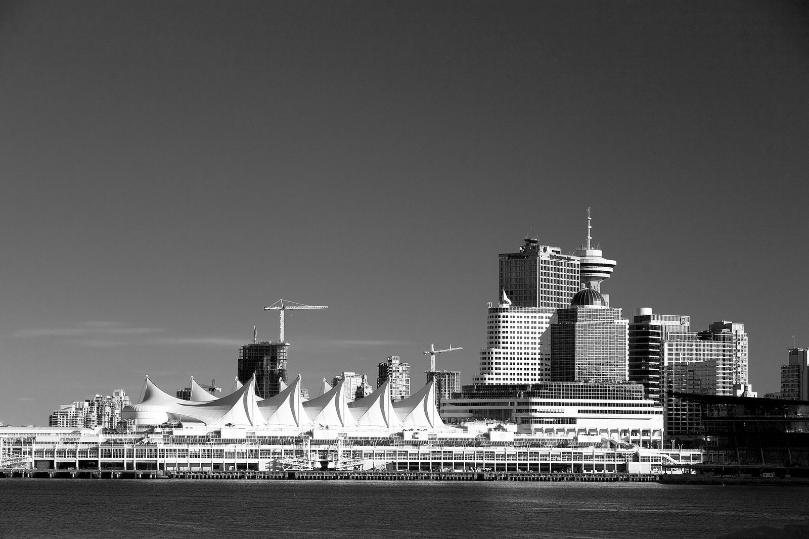 A panoramic skyline view of Vancouver