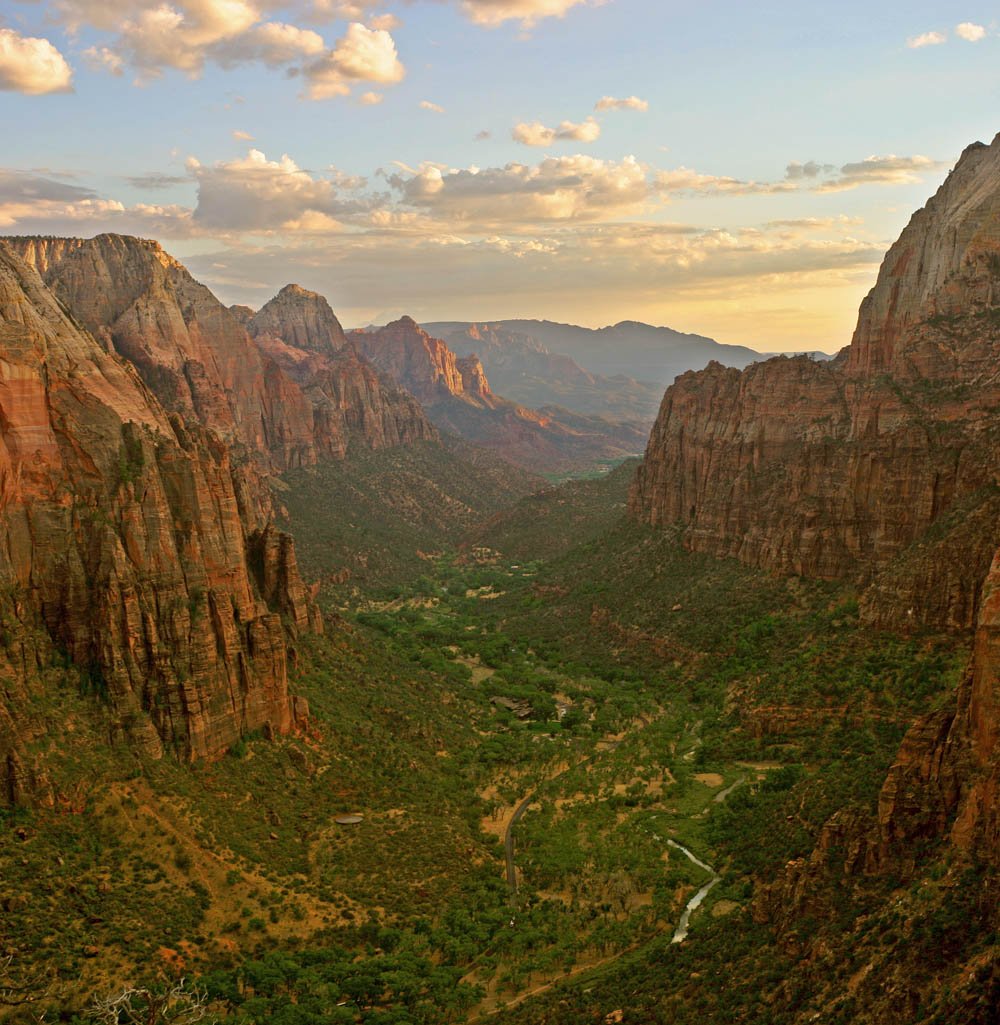 Hikers in the Virgin River through The Narrows